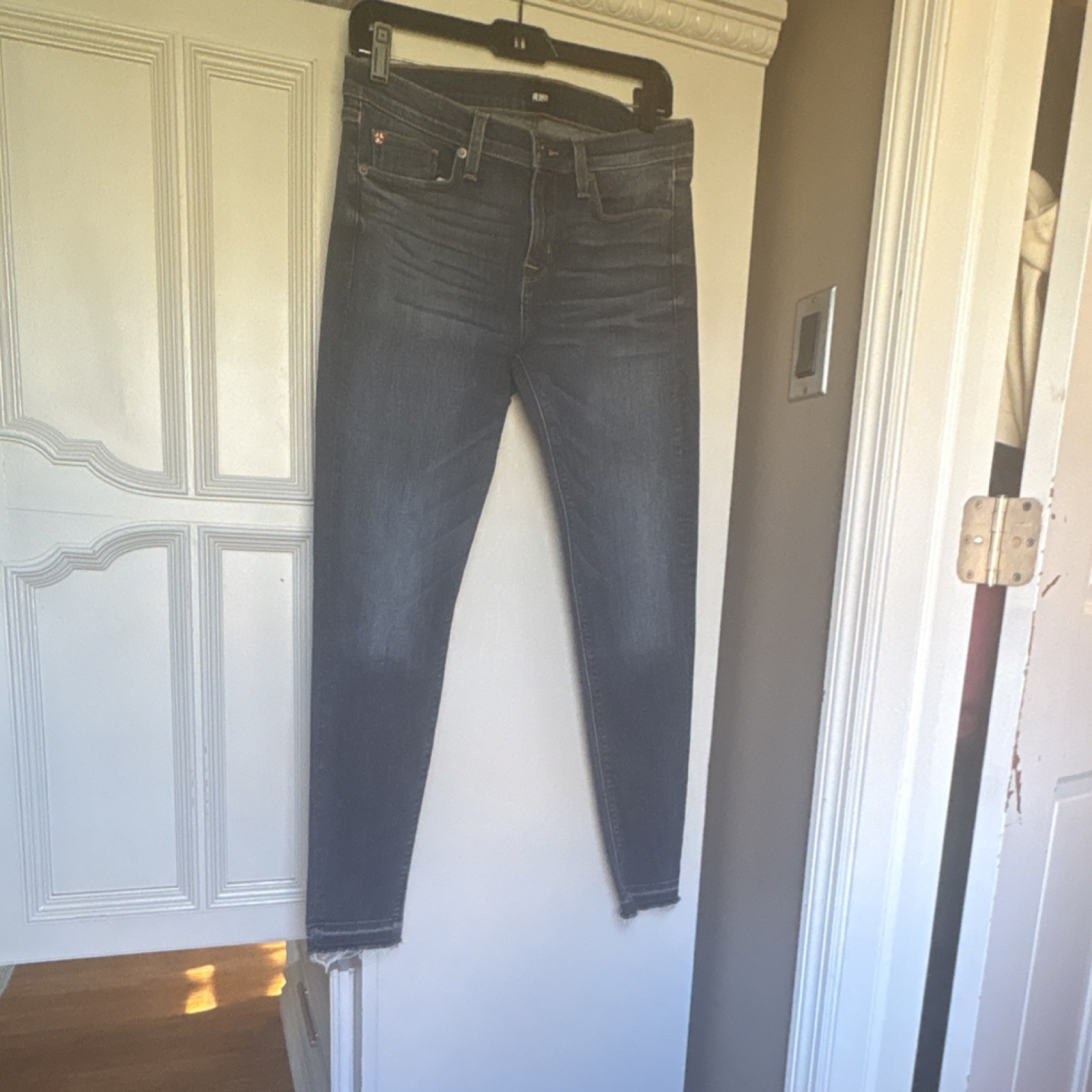 Hudson Skinny Jeans Blue Medium Wash Stretch Denim Women size 29-image