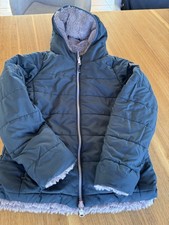 Reitjacke Wendejacke Steeds Blau Flieder Größe 140/146  mit Innenfell Warm