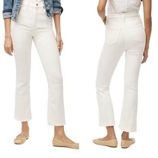 J.Crew Factory Tall High-rise flare crop jean in all-day stretch size T26 NWT