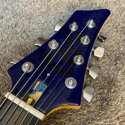 Edwards E-eZ-180-7SN Used Ebony Fingerboard 7 String Blue in Black