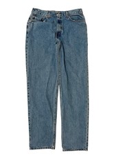 Vintage Levi's 550 Blue Denim Red Tab Relaxed Men's Straight Jeans 34 X 34 USA