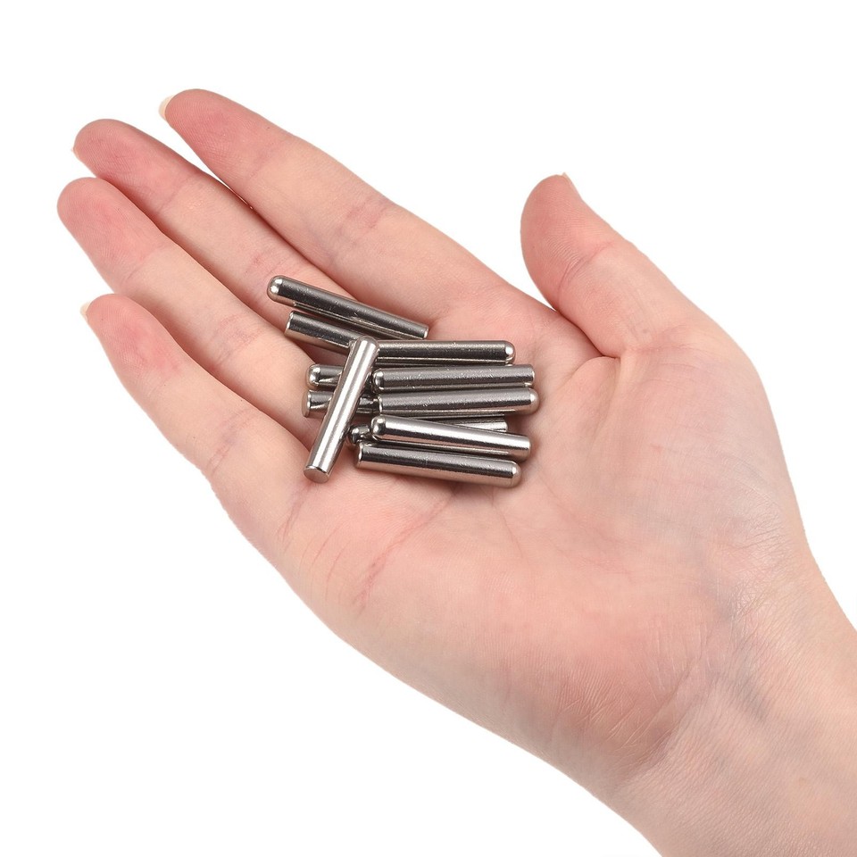 20 Chevilles Cylindriques Zaplyte 1x20mm - Tête Ronde, Bout Chanfreiné - Lot De 20