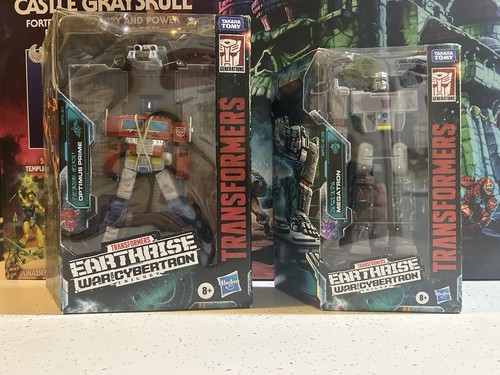 Hasbro Transformers WFC Earthrise Megatron & Optimus Prime in confezione
