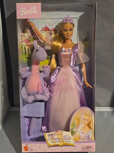 *LESEN*Barbie Fantasy Tale Collection Rapunzel Puppe und Penelope Mattel 2003