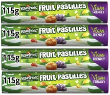 Rowntrees Fruit Pastilles Giant Tube - 115g ( Pack of 4)