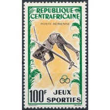 Sports, Airmail 100f - Central African Republic 1962 - MNH - MiNr 27