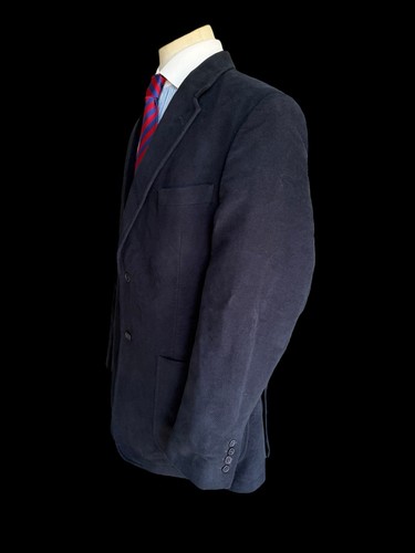 Men’s Peter Christian Moleskin Suit 42R / W36” Navy Blue Winter Suit - Picture 5 of 16