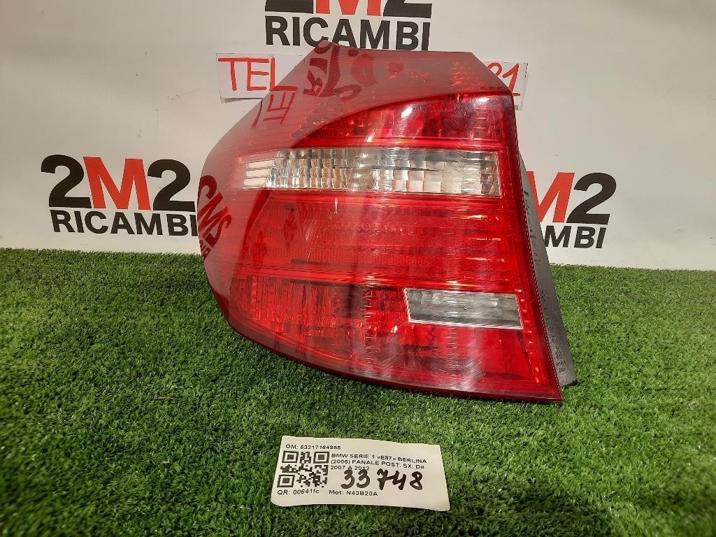 FANALE STOP POSTERIORE SINISTRO SX PER BMW Serie 1 Serie (E87) 63217164955 N43B