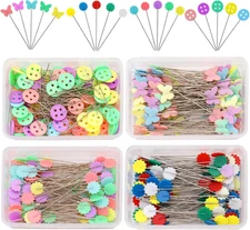 400 Pcs Sewing Pins Flat Head Straight Pins Quilting Pins for Dressmaker Craft