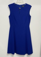 Elie Tahari, Arthur S Levine Womens Sleeveless Royal Blue Dress size 8
