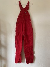 Dickies Vintage Overalls Red Sz L 32 x 33 Farmer Country Style Halloween Cargo