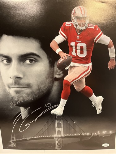 Jimmy Garoppolo Signed San Francisco 49ers 16x20 photo PSA/DNA - Picture 1 of 4