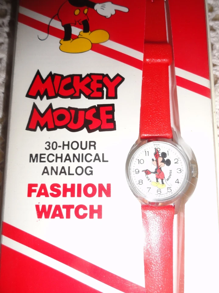 MICKEY MOUSE 2 pc WATCHES SPECIAL BRADLEY 30 HOUR MANUAL - Image 4 of 4