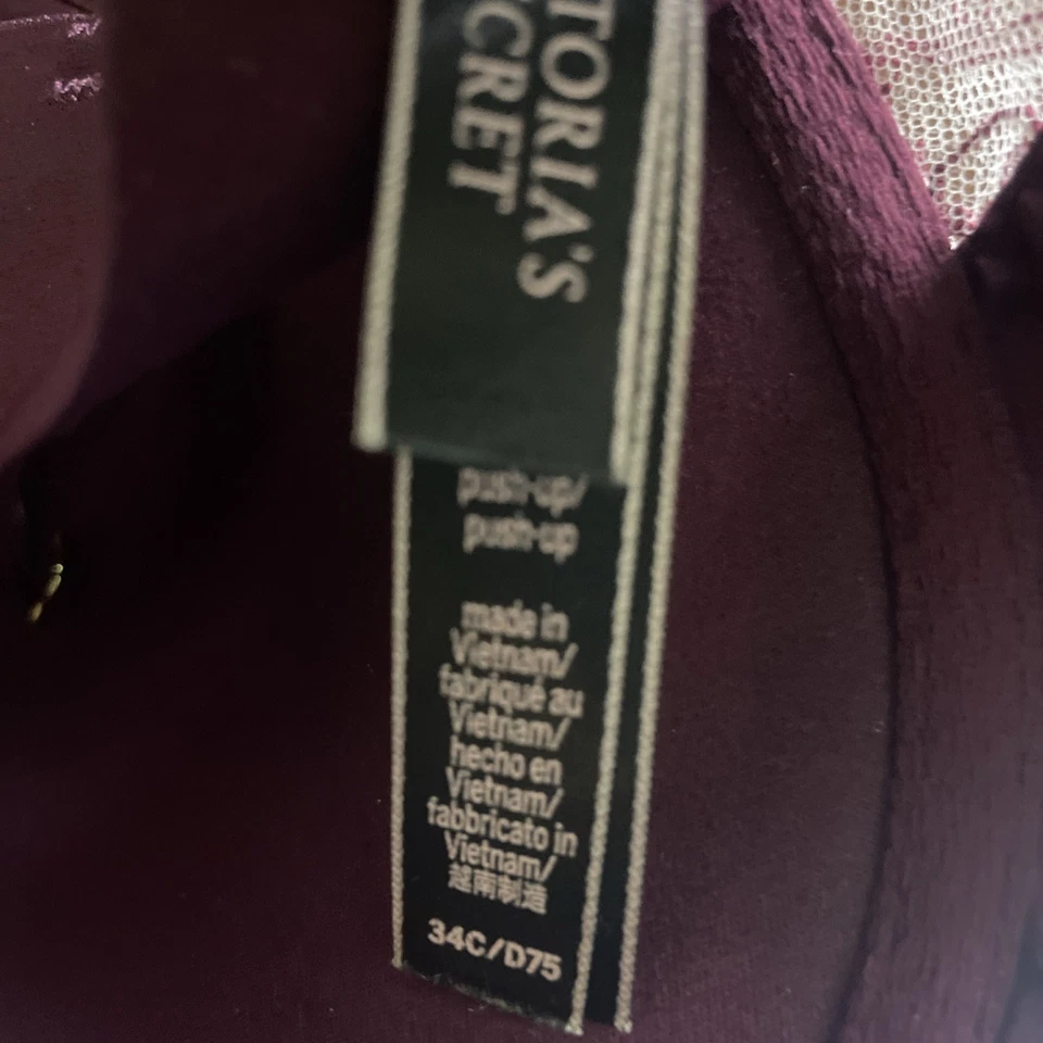 Victorias Secret VS Bra Lined Strap Underwire 34C - Image 3 of 3