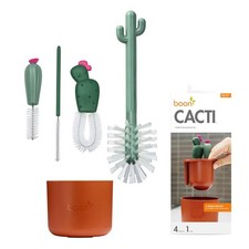 Cacti Bottle Cleaning Brush Set - Terracotta Finish