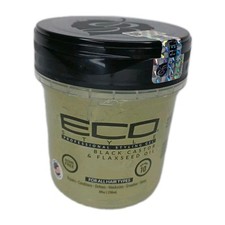 Eco Style Black Castor  Flaxseed Oil Styling Hair Gel 8oz