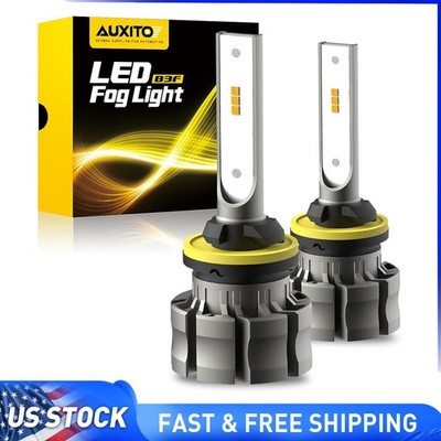 2x 880 3000K Yellow CSP 100W High Power LED Fog Light Driving Bulb DRL 8000LM