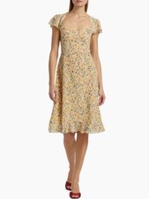 Reformation Rosi Midi Dress In Yasmine, brand new, never worn, no flaws.