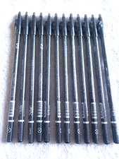 Waterproof Eye And Lip Liner Pencils Black Color 12 Liners Lot