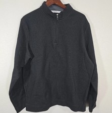 Peter Millar Crown Golf Sweater Men Black Size XXL 1/4 Zip Long Sleeve NWT