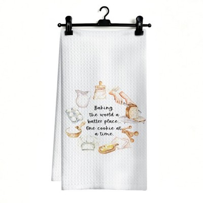 Baking Cookie Bread Baker Kitchen Dish Hand Tea Towel Decor 16x24 Inch