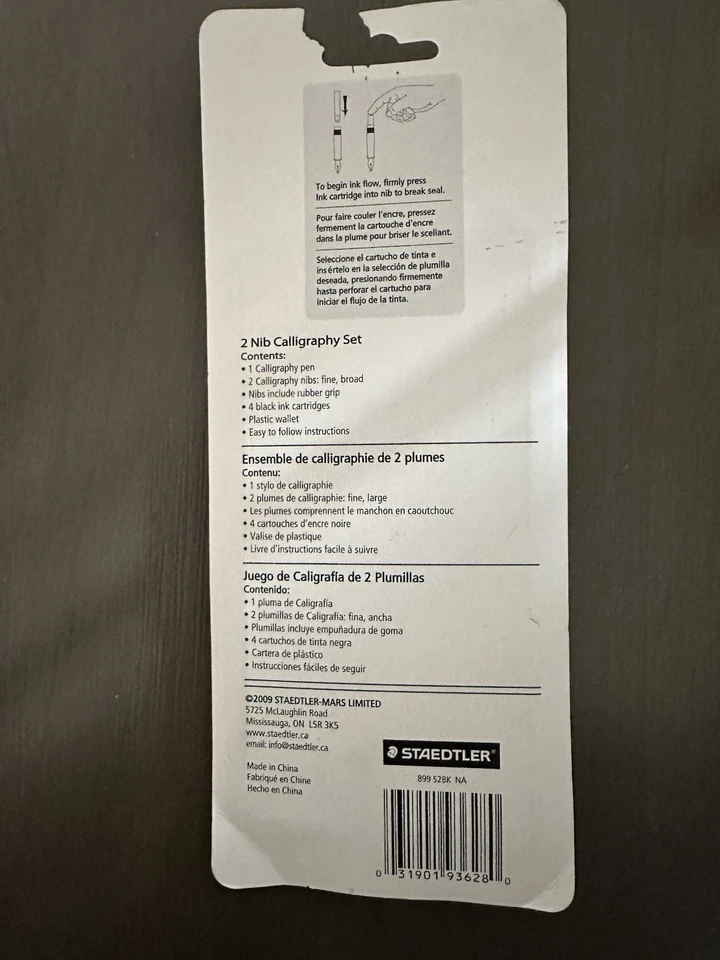 Juego de bolígrafos de caligrafía Staedtler 7 piezas-, S2BKV Foto 4 de 4