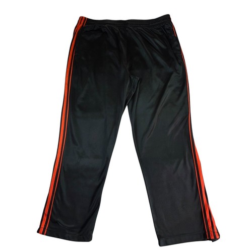 Active Joe Track Pants Athletic Warm Up Black Orange Stripe Kids - Picture 2 of 7