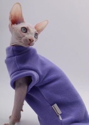 Thick Hairless Cat Outfits, Fluffy Sweater, Fashion Clothes, Soft Cat 