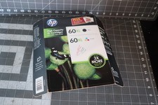 HP 60 Ink Cartridge Combo Pack Black & Tricolor - Genuine Brand New 2016