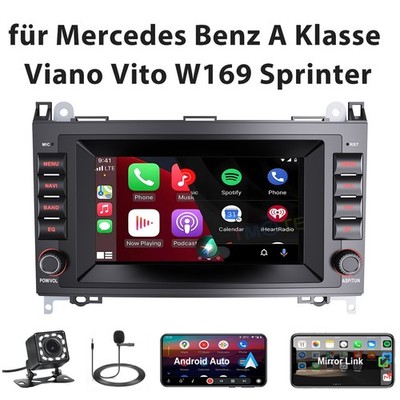KAM+ Für Mercedes Benz A/B-Klasse W169 W245 W639 Android Autoradio CarPlay SWC