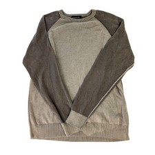 Calvin Klein Jeans Mens Brown Colorblock Ragl...