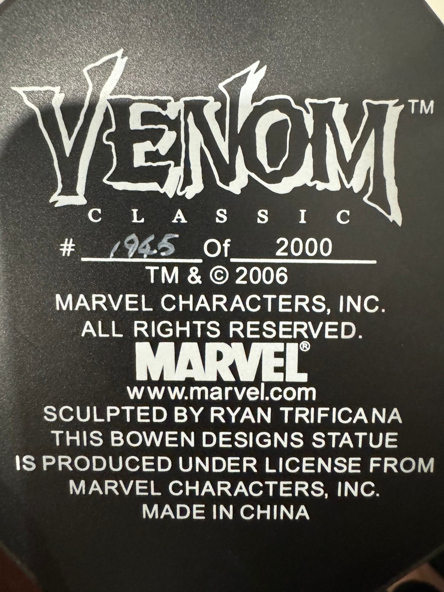 ◼️MARVEL◼️マーベル ボウエン ヴェノム スタチュー 限定2000体 ◼️MARVEL◼️マーベル ボウエン ヴェノム スタチュー 限定2000