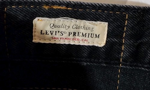 Levi's 501 Original Men's Black Denim Straight Leg Jeans 36 x 38 NEW with Tags - Picture 5 of 7