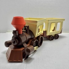 Vintage Weebles Western Train Locomotive Brown White Airfix UK 1970s INCOMPLETE