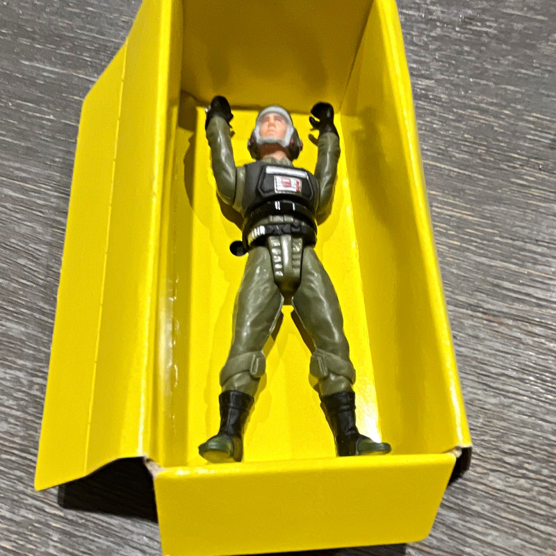 Star Wars Collectible Pilot Action Figure Green Flight Suit Raised Arms