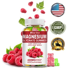 Magnesium Glycinate 600mg - 60/120 ct - Sleep Support, Relieve Stress & Anxiety