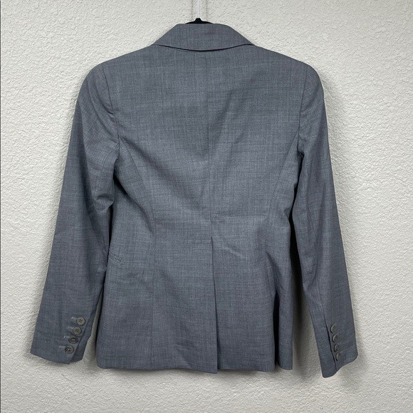 Theory Two Button Blazer Jacket Wool Gray Sz Care… - image 3