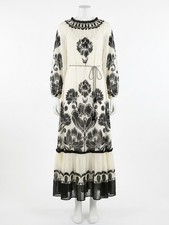 Farm Rio Floral Arabesque Maxi Dress Cream