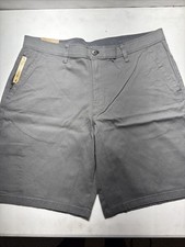 WP Weatherproof Men's Utility Shorts 38 Security Pocket Ripstop Charcoal NWT