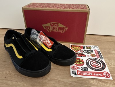 VANS off The Wall Old Skool Pro BMX Larry Edgar Schwarz Gelb Gr.: 11 / 44,5 NEU