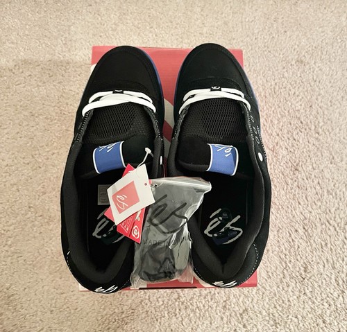 éS Accel TT Skateboarding Shoes Size 10.5 Black/Royal Blue/White 2009 - Picture 5 of 6