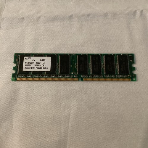 Samsung 256MB DDR PC2700 CL2.5 RAM Module M368L3223FTN-CB3 - Picture 1 of 6