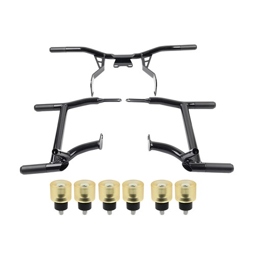 Paragolpes motor delantero Harley Road Glide 14-24 amarillo - Imagen 2 de 13