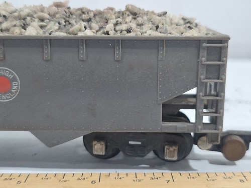 American Flyer LNE 632 S Gauge Lehigh New England W/ Custom Real Rock Load 2 Bay - Picture 11 of 12
