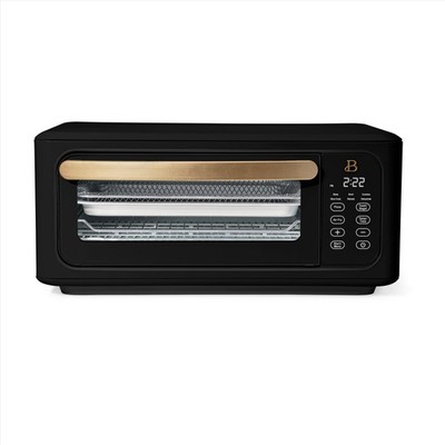 Infrared Air Fry Toaster Oven 9-Slice 1800 W, Black Sesame by Drew Barrymore