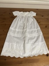 Styled By The Shepherd Girls XL Ivory Lace Embroidery Trim Lined Dress Vintage 