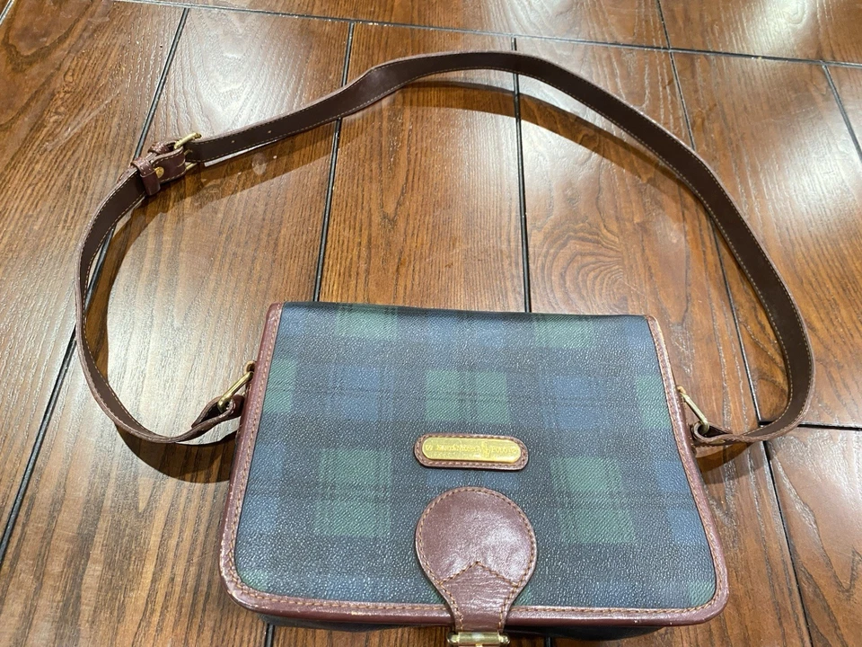 Vintage Santa Monica Polo Tartan Crossbody Bag - Image 4 of 4