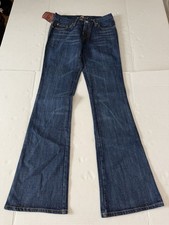 NWT 7 For All Mankind Women Size 27  A  Pocket Flare Dark Wash