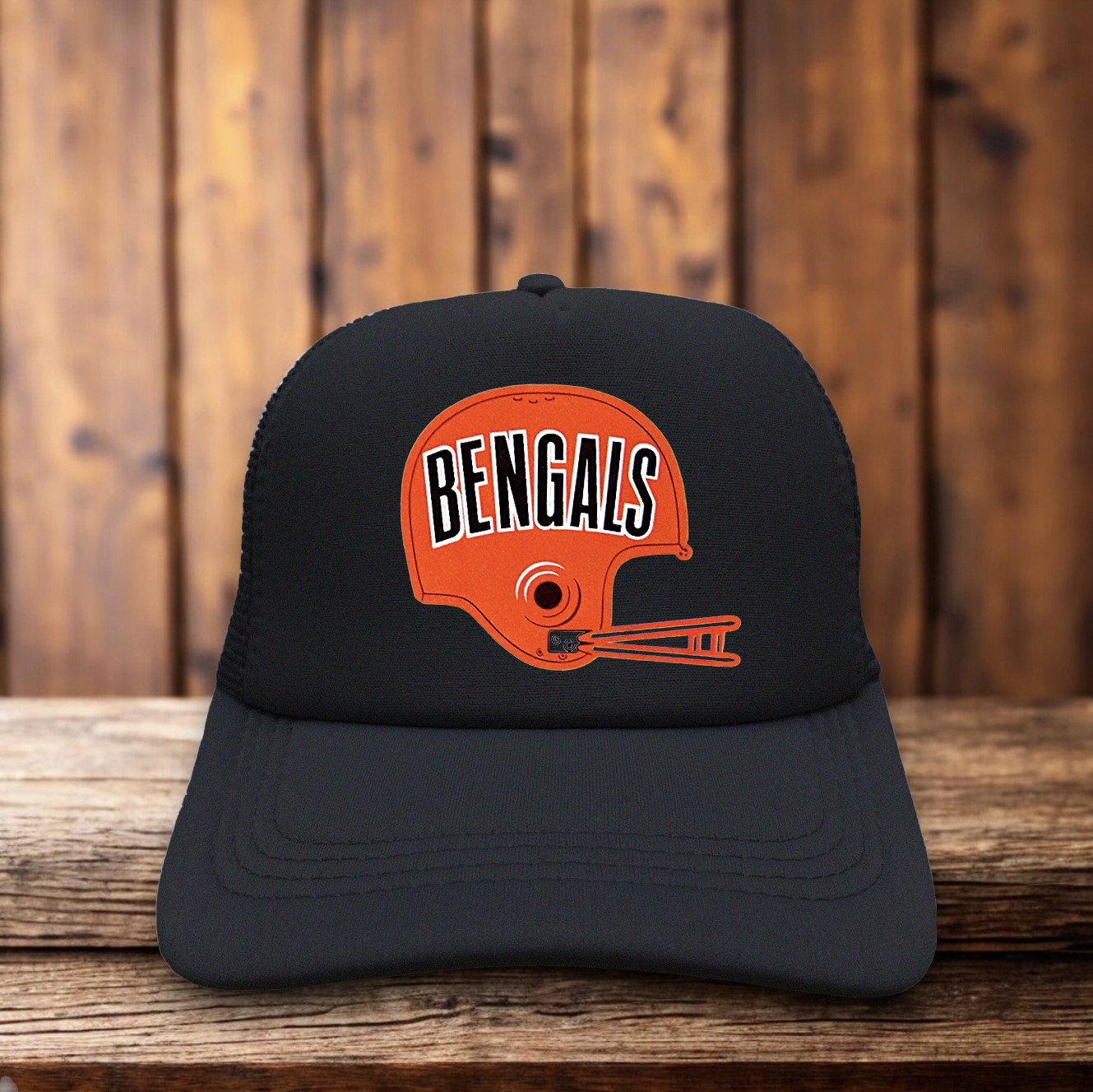Black Snapback Vintage Helmet Logo Football