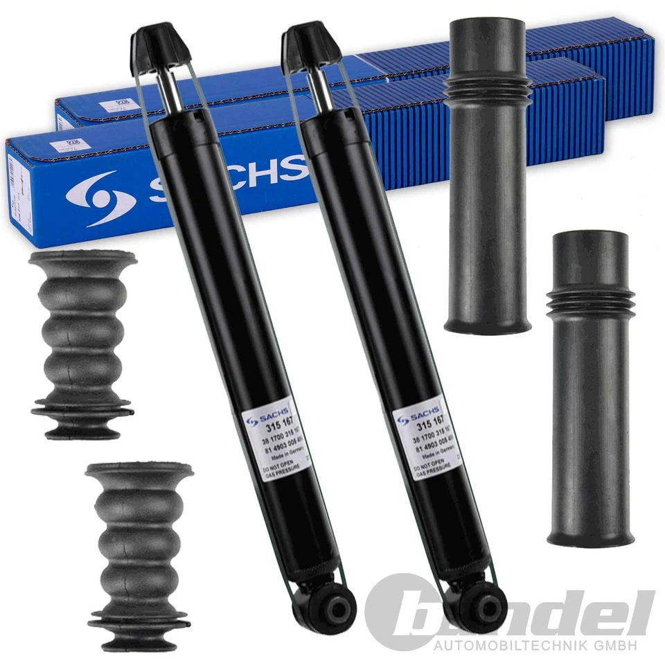 2x SACHS Amortisseur + Protection Kit Arrière Pour Peugeot 307 Sw à Partir De Bj - Photo 1/1